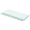vidaXL Mensole in Vetro Trasparente 2 pz 50x15 cm