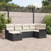 vidaXL Set Divano da Giardino con cuscino 6 pcs Poly Rattan