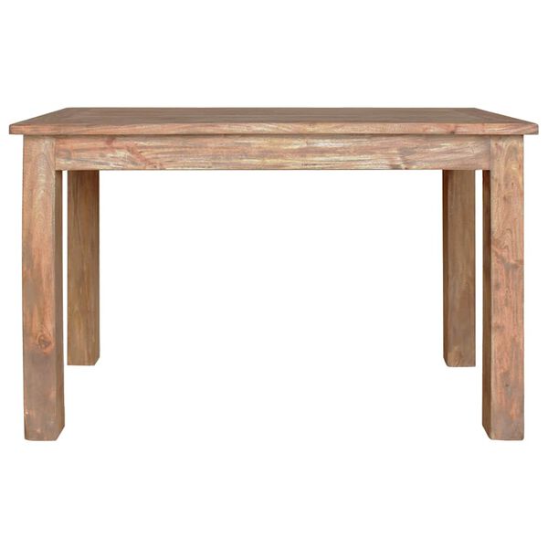 vidaXL Tavolo da Pranzo in Legno Massello di Mogano 120x60x77 cm