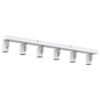 vidaXL Faretto da soffitto Bianco 73 x 6,5 x 11,5 cm Metallo
