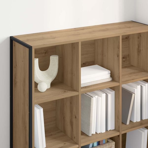 vidaXL Armadio per Libri Rovere Artigianale 99.5 x 30 x 108.5 cm