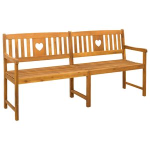vidaXL Panchina da esterno Naturale 180 x 55,5 x 90 cm