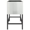 vidaXL Vaso da Giardino Rialzato Argento 60 x 26 x 45 cm