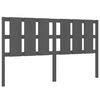 vidaXL Testiera per Letto Grigia 185,5x4x100 cm Legno Massello di Pino