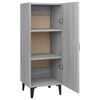 vidaXL Credenza Grigio Sonoma 34,5x34x90 cm in Legno Multistrato