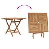 vidaXL Set da Pranzo per Giardino 3 pcs Marrone Legno massello di teak