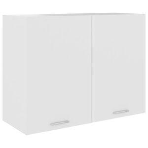 vidaXL Mobile Pensile &ldquo;Lyon&rdquo; Bianco 80x31x60 cm in Legno Multistrato