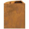 vidaXL Vaso d'angolo Ruggine 30 x 30 x 35 cm acciaio corten
