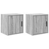 vidaXL Pensili per Garage 2 pz Grigio Sonoma in Legno Multistrato