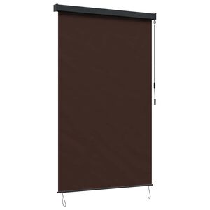 vidaXL Tenda a rullo Marrone 120 x 250 cm Tessuto e Alluminio