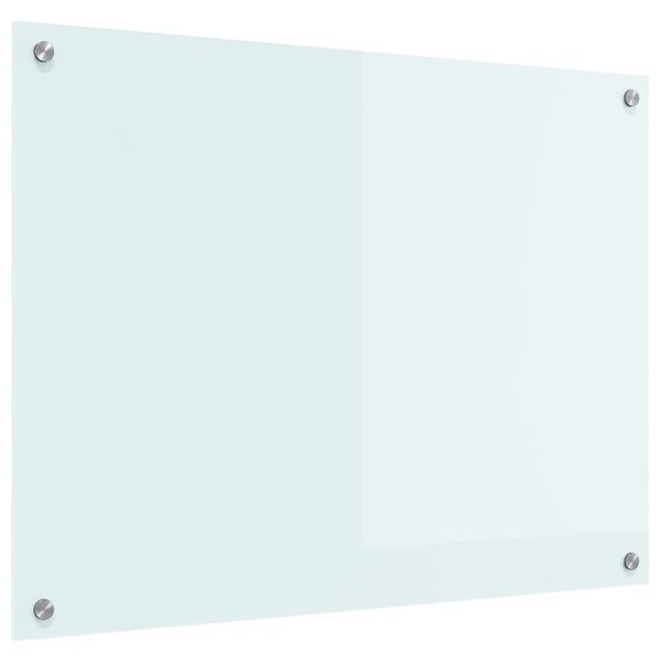 vidaXL Rivestimento da Cucina Bianco 80 x 60 cm vetro temperato