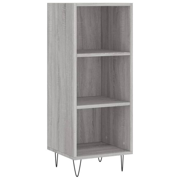 vidaXL Credenza Grigio Sonoma 34,5x32,5x90 cm in Legno Multistrato