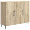 vidaXL Credenza Rovere Sonoma 89 x 34,5 x 80 cm Legno ingegnerizzato