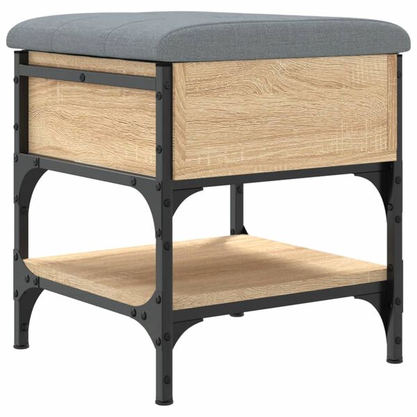 vidaXL Panca Porta Scarpe Rovere Sonoma 42x42x45 cm Legno Multistrato