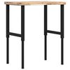 vidaXL Banco Lavoro 80x60x(73-99,5) cm Legno di Faggio Rettangolare