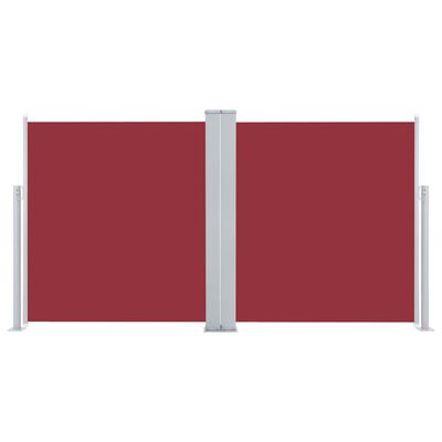 vidaXL Tenda da Sole Laterale Retrattile Rossa 120x600 cm
