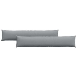 vidaXL Cuscini da Divano 2 pcs Grigio chiaro 200 x 40 cm Tessuto