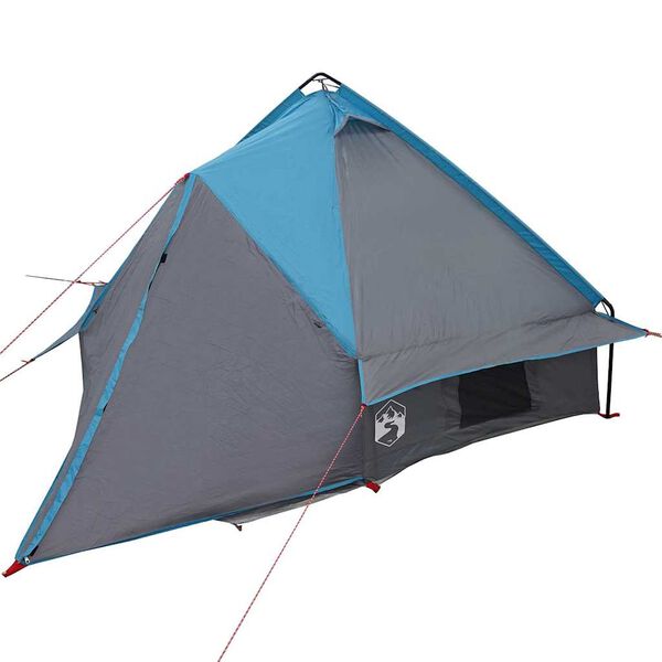 vidaXL Tenda Teepee con tetto Blu e Grigio 490 x 410 x 210 cm