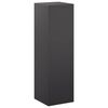 vidaXL Supporto per piante Nero 30 x 30 x 100 cm Acciaio