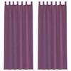 vidaXL Tende in Voile con Passanti 2 pz Viola 140x260 cm