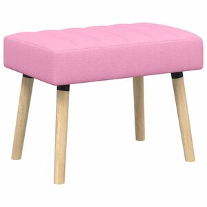 vidaXL Panchina trapuntata a canale Rosa 60 x 40 x 45 cm Tessuto