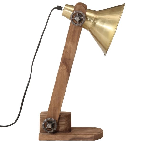 vidaXL Lampada a Scrivania 25 W Ottone Anticato 23x13x52 cm E27
