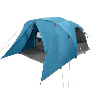 vidaXL Tenda a cupola per 4 persone con tetto Blu 455 x 252 x 178 cm