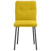 vidaXL Sedie da Pranzo 2 pz Gialle in Velluto