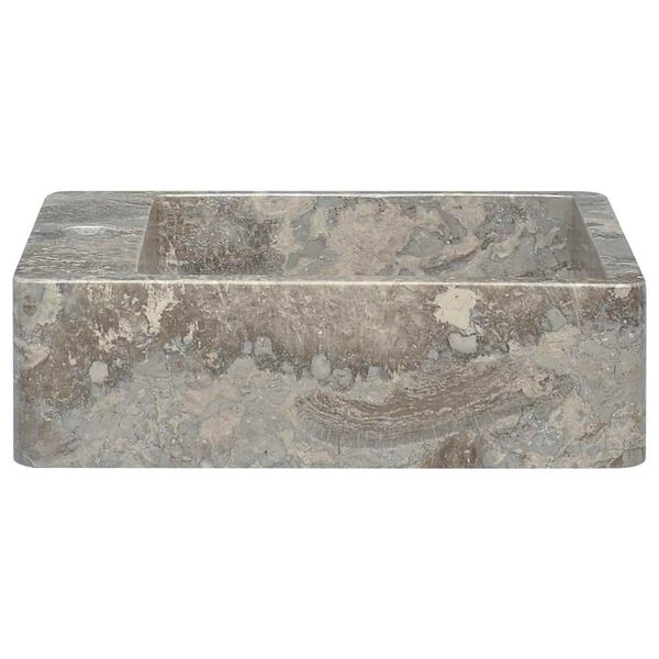 vidaXL Lavandino Grigio 40x40x12 cm in Marmo