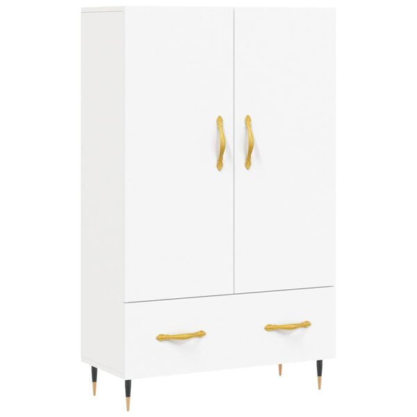 vidaXL Credenza Bianca 69,5x31x115 cm in Legno Multistrato