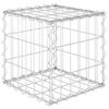 vidaXL Gabbione Letto Rialzato a Cubo in Filo di Acciaio 30x30x30 cm