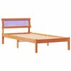 vidaXL Struttura del letto Marrone cerato 80 x 200 cm Pino massello