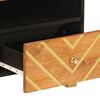 vidaXL Tavolino da Salotto Marrone e Nero 80x54x40 cm Legno di Mango