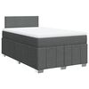 vidaXL Giroletto a Molle con Materasso Grigio Scuro 120x200 cm Tessuto