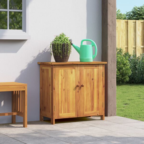 vidaXL Mobile da Giardino75x35x70 cm in Legno Massello di Acacia