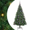 vidaXL Albero di Natale artificiale con 300 LED Verde 180 cm