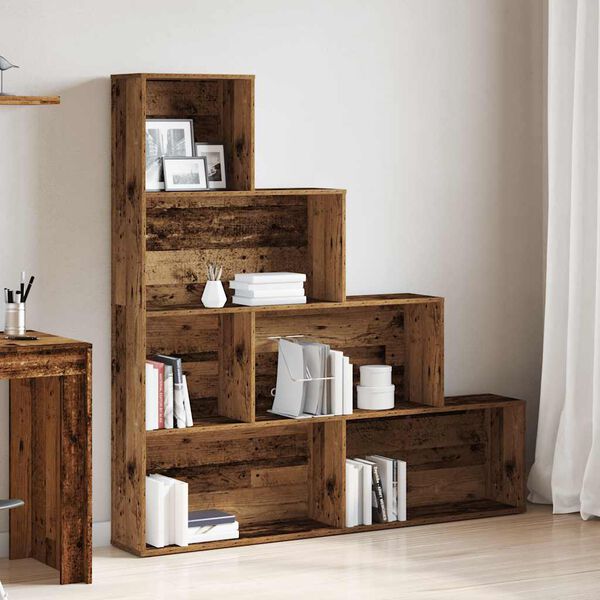 vidaXL Libreria Legno Antico 157x24x160 cm in Legno Multistrato