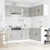 vidaXL Set Mobili da Cucina 11 pz Kalmar Grigio Sonoma in Truciolato