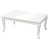 vidaXL Tavolino da Salotto Bianco Lucido 100x50x42cm Legno Multistrato