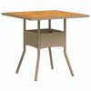 vidaXL Set da Pranzo per Giardino 3 pcs Beige polyrattan