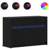 vidaXL Mobile TV 91 x 34 x 61 cm Rovere Nero Legno ingegnerizzato