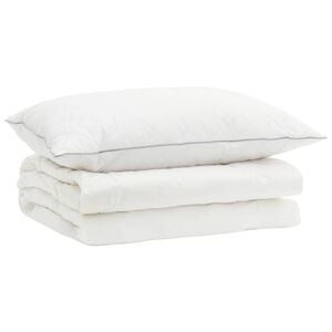 vidaXL Set di piumoni in piume d&rsquo;oca al 90% FULDA 2 pz 140 x 200 cm