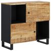 vidaXL Credenza con 2 Ante 80x33x75 cm in Legno Massello di Mango