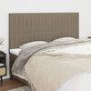 vidaXL Testiera per letto Tortora 180x5x118/128 cm Tessuto