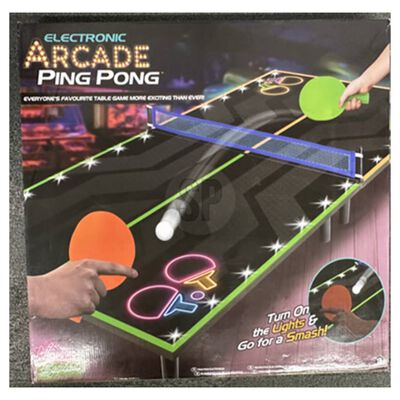 Tender Toys Tavolo da Ping Pong con Luci LED 100x50 cm