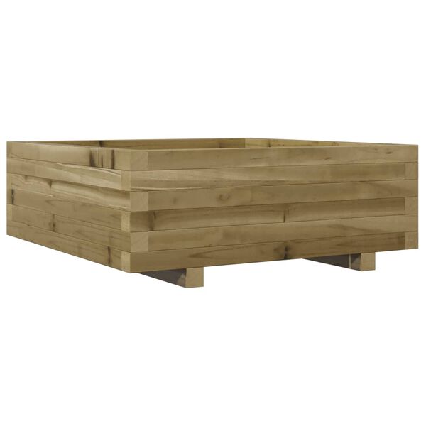 vidaXL Fioriera da Giardino 70x70x26,5 cm in Legno di Pino Impregnato