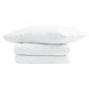 vidaXL Duvet Estivo con cuscino 2 pz Bianco Piuma d'anatra