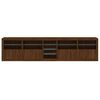 vidaXL Credenza con Luci LED Rovere Marrone 283x37x67 cm