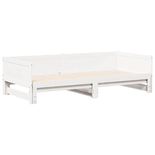 vidaXL Letto Giorno Estraibile Bianco 203,5 x 184 x 56,5 cm