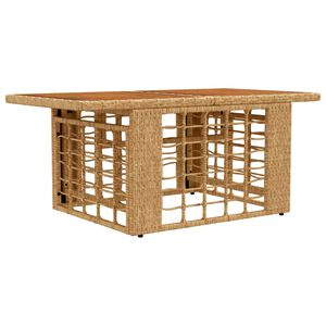 vidaXL Tavolo da giardino sollevabile Naturale 100 x 55 x 37 cm
